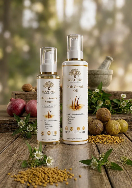 ROOT PRO Hair Growth Oil & Serum Combo for Stronger, Thicker & Healthier Hair